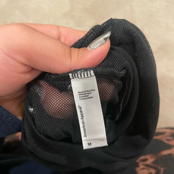 American apparel mesh longsleeve bodysuit - Picture 4 of 4